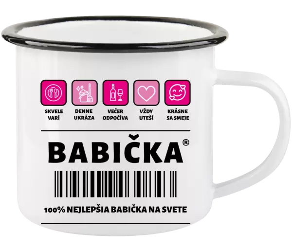 Plecháčik Čiarový kód - babička 