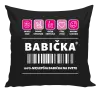Vankúš Čiarový kód - babička 