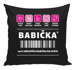 Vankúš Čiarový kód - babička 