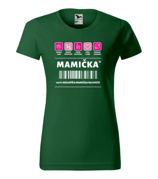 Dámske tričko Čiarový kód - mamička