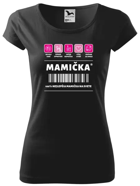 Dámske tričko Čiarový kód - mamička
