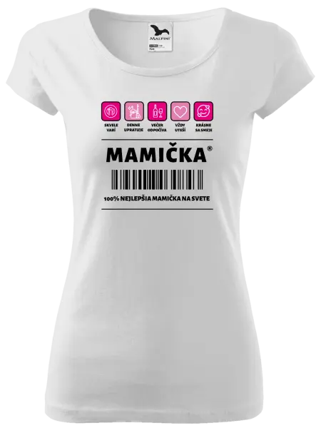 Dámske tričko Čiarový kód - mamička