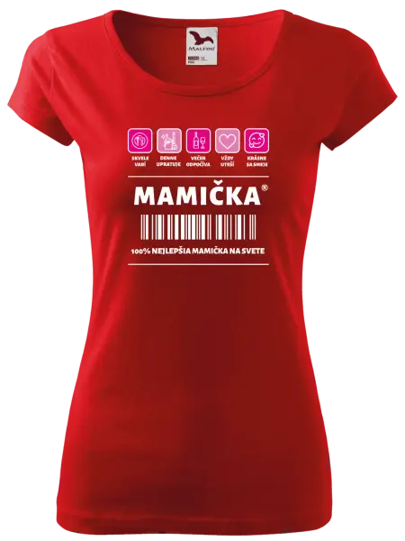 Dámske tričko Čiarový kód - mamička