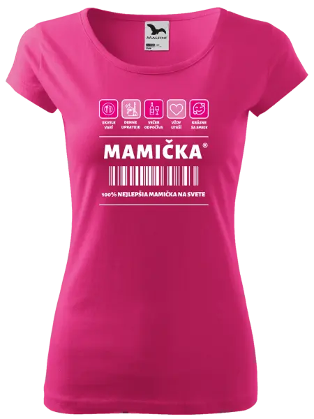 Dámske tričko Čiarový kód - mamička