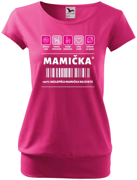 Dámske tričko Čiarový kód - mamička