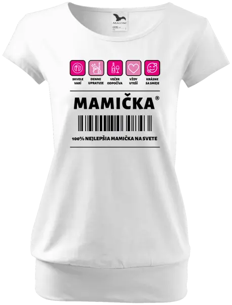 Dámske tričko Čiarový kód - mamička