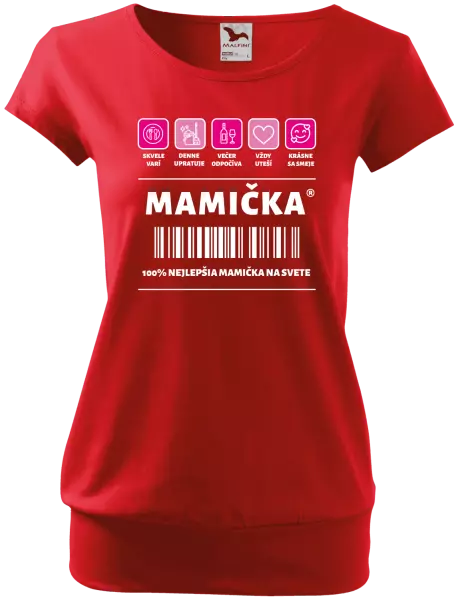 Dámske tričko Čiarový kód - mamička