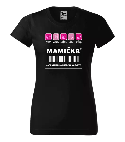 Dámske tričko Čiarový kód - mamička