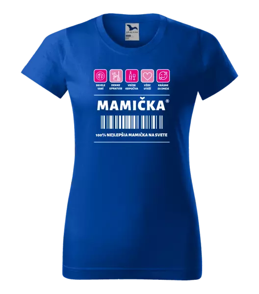 Dámske tričko Čiarový kód - mamička