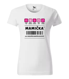 Dámske tričko Čiarový kód - mamička