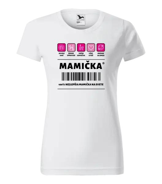 Dámske tričko Čiarový kód - mamička