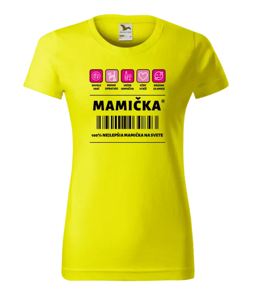 Dámske tričko Čiarový kód - mamička