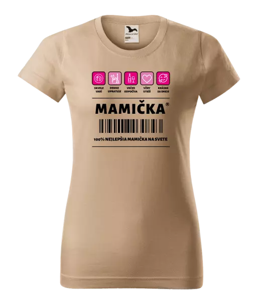 Dámske tričko Čiarový kód - mamička