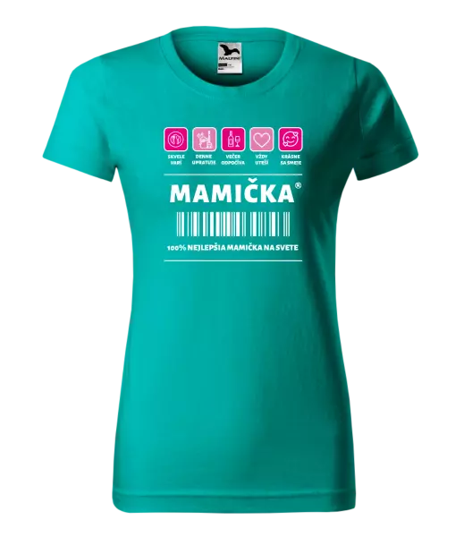 Dámske tričko Čiarový kód - mamička
