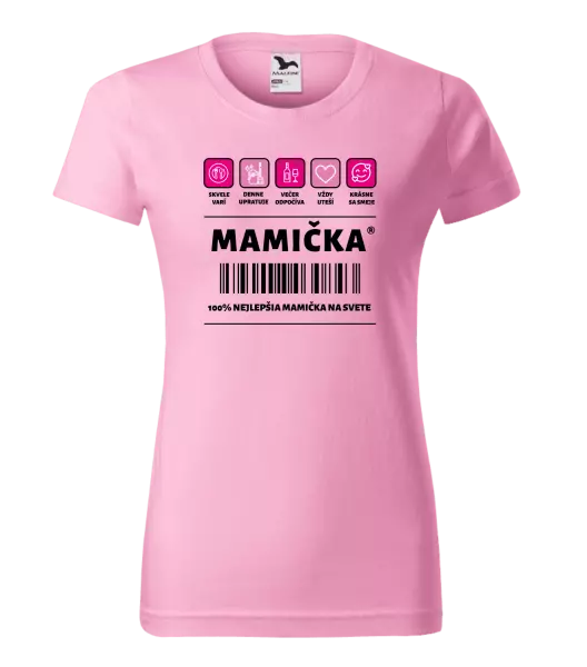 Dámske tričko Čiarový kód - mamička