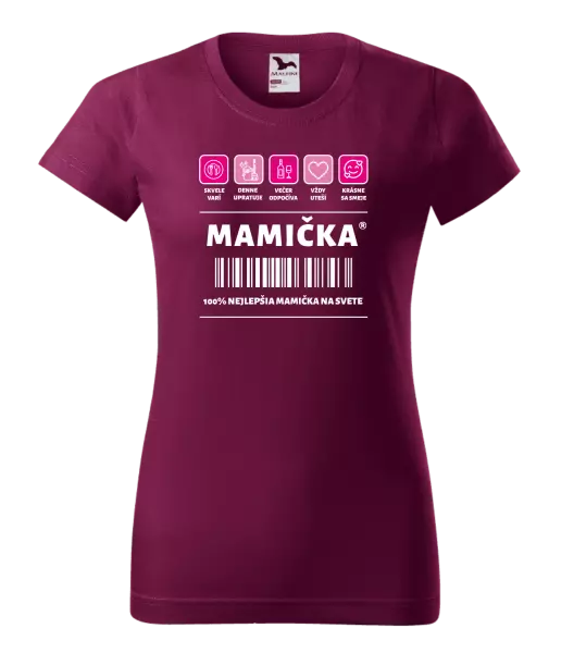 Dámske tričko Čiarový kód - mamička