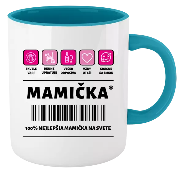 Hrnček  Čiarový kód - mamička