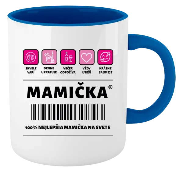 Hrnček  Čiarový kód - mamička