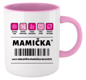 Hrnček  Čiarový kód - mamička