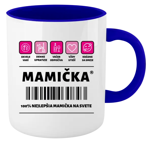 Hrnček  Čiarový kód - mamička