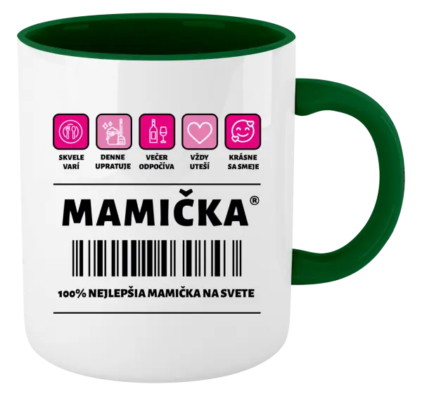 Hrnček  Čiarový kód - mamička