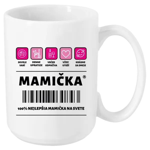 Hrnček Čiarový kód - mamička