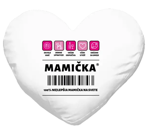 Vankúš Čiarový kód - mamička