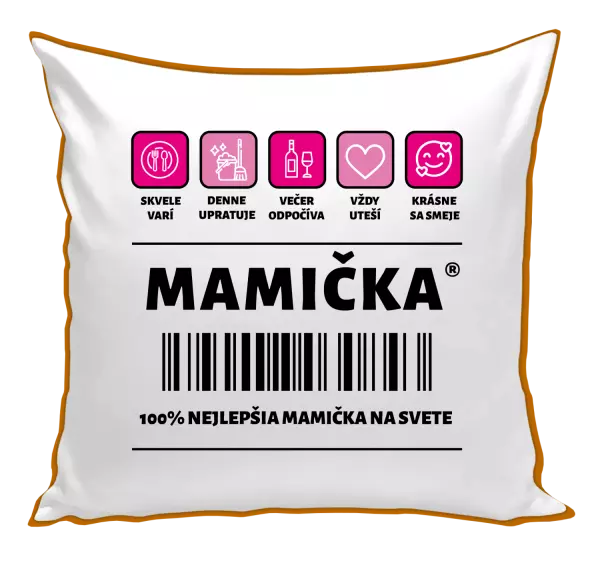 Vankúš Čiarový kód - mamička
