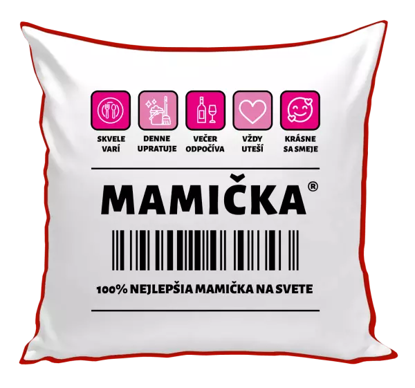Vankúš Čiarový kód - mamička