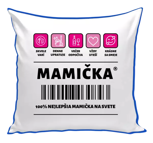 Vankúš Čiarový kód - mamička