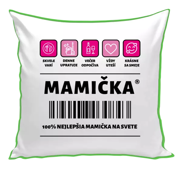 Vankúš Čiarový kód - mamička