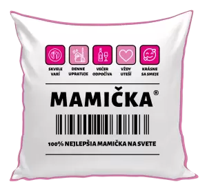 Vankúš Čiarový kód - mamička