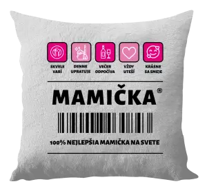 Vankúš Čiarový kód - mamička