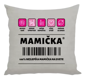 Vankúš Čiarový kód - mamička