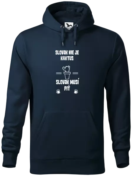 Pánska mikina Slovák nie je kaktus, Slovák musí piť