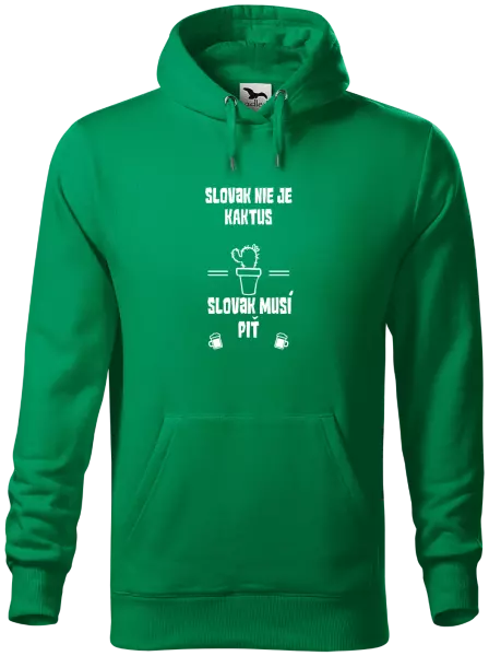 Pánska mikina Slovák nie je kaktus, Slovák musí piť