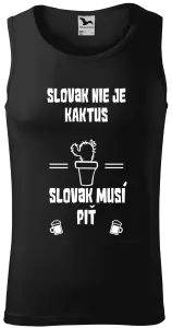 Pánske tielko Slovák nie je kaktus, Slovák musí piť
