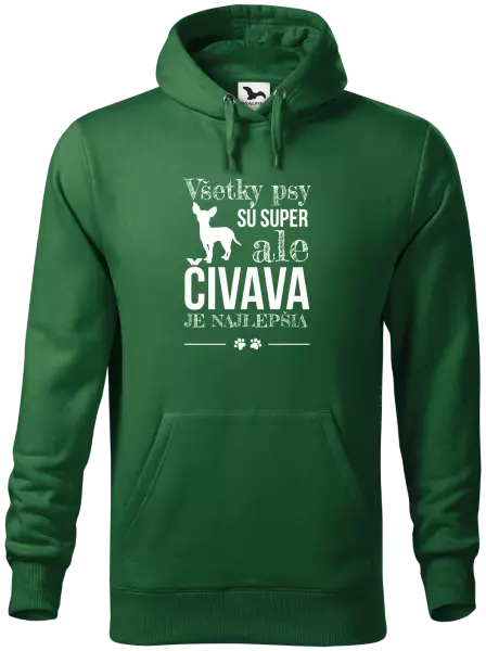 Pánska mikina Čivava je najlepšia