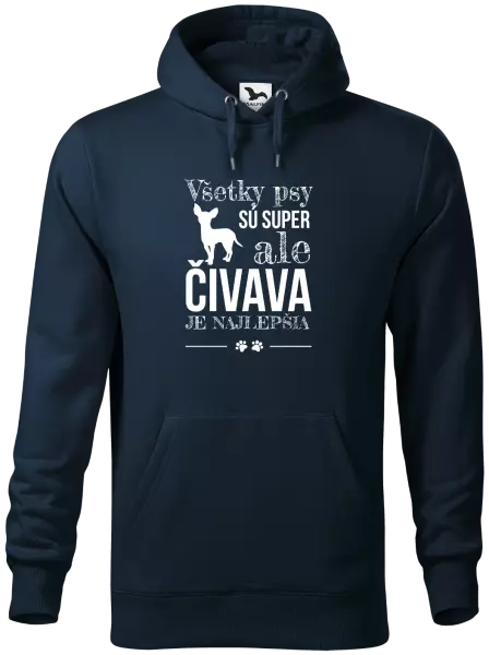 Pánska mikina Čivava je najlepšia
