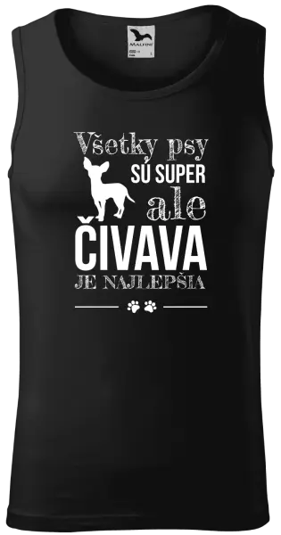Pánske tielko Čivava je najlepšia