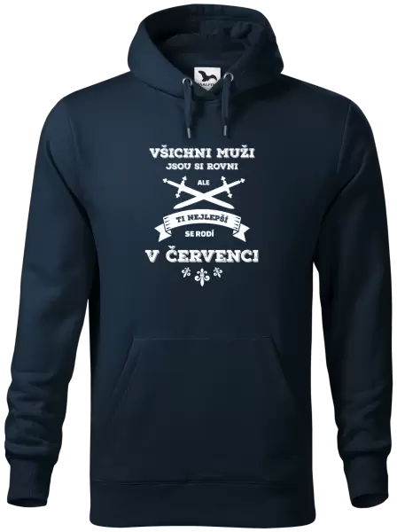 Pánská mikina Všichni muži jsou si rovni. Ti nejlepší se rodí v ...