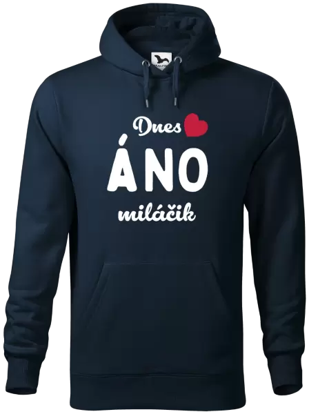 Pánska mikina Dnes ÁNO miláčik