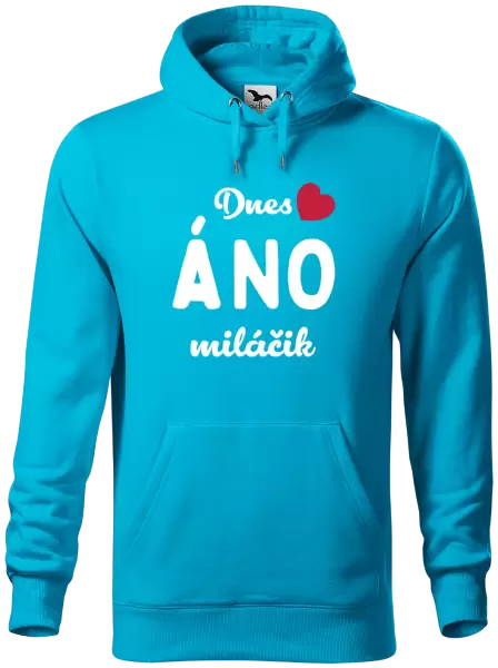 Pánska mikina Dnes ÁNO miláčik