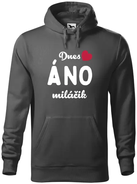 Pánska mikina Dnes ÁNO miláčik