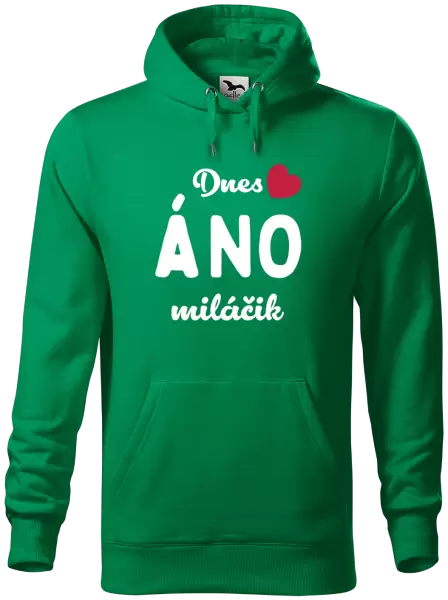 Pánska mikina Dnes ÁNO miláčik