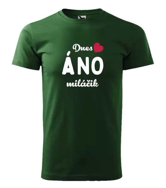 Pánske tričko Dnes ÁNO miláčik