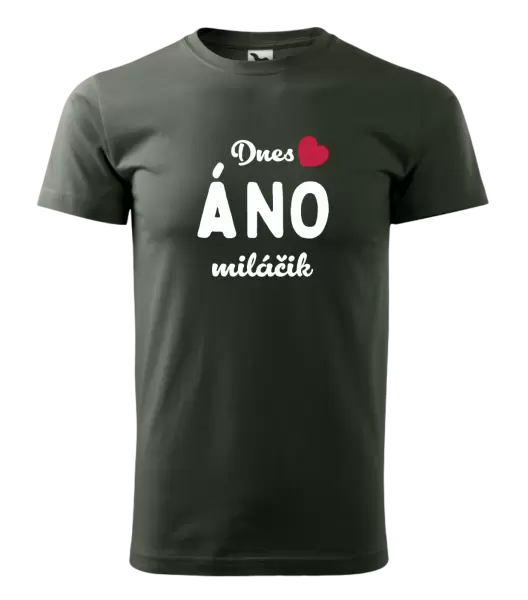 Pánske tričko Dnes ÁNO miláčik