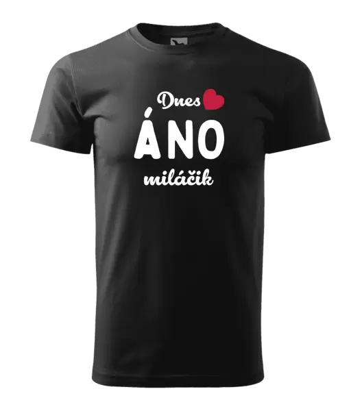 Pánske tričko Dnes ÁNO miláčik