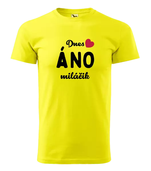 Pánske tričko Dnes ÁNO miláčik