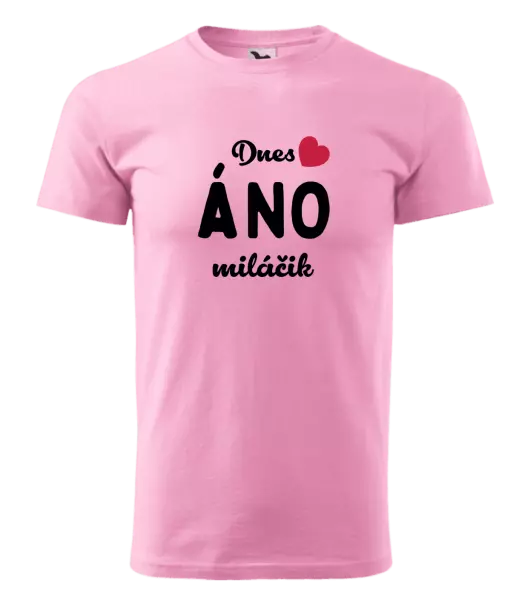 Pánske tričko Dnes ÁNO miláčik